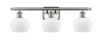 Fenton - 3 Light - 27 inch - Brushed Satin Nickel - Bath Vanity Light (3442|516-3W-SN-G91-LED)