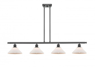 Orwell - 4 Light - 48 inch - Matte Black - Stem hung - Island Light (3442|516-4I-BK-G131)