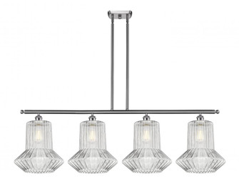 Springwater - 4 Light - 50 inch - Brushed Satin Nickel - Stem hung - Island Light (3442|516-4I-SN-G212-LED)