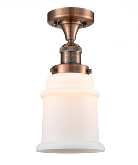 Canton - 1 Light - 6 inch - Antique Copper - Semi-Flush Mount (3442|517-1CH-AC-G181-LED)