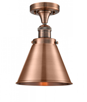 Appalachian - 1 Light - 8 inch - Antique Copper - Semi-Flush Mount (3442|517-1CH-AC-M13-AC-LED)