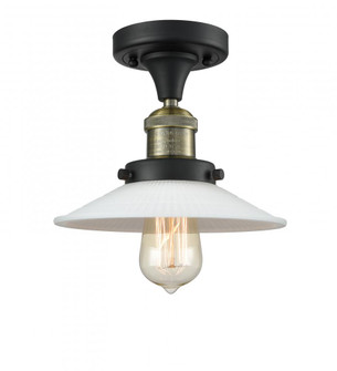 Halophane - 1 Light - 9 inch - Black Antique Brass - Semi-Flush Mount (3442|517-1CH-BAB-G1)