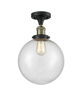 Beacon - 1 Light - 10 inch - Black Antique Brass - Semi-Flush Mount (3442|517-1CH-BAB-G204-10)