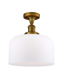 Bell - 1 Light - 12 inch - Brushed Brass - Semi-Flush Mount (3442|517-1CH-BB-G71-L)