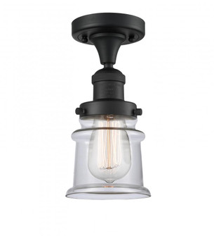 Canton - 1 Light - 6 inch - Matte Black - Semi-Flush Mount (3442|517-1CH-BK-G182S-LED)