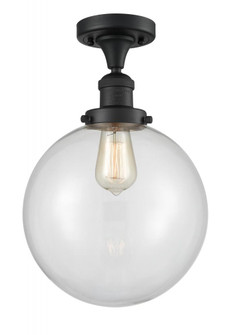 Beacon - 1 Light - 10 inch - Matte Black - Semi-Flush Mount (3442|517-1CH-BK-G202-10)