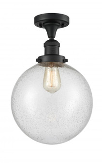 Beacon - 1 Light - 10 inch - Matte Black - Semi-Flush Mount (3442|517-1CH-BK-G204-10-LED)