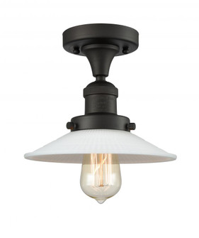 Halophane - 1 Light - 9 inch - Oil Rubbed Bronze - Semi-Flush Mount (3442|517-1CH-OB-G1-LED)