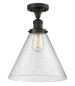 Cone - 1 Light - 12 inch - Oil Rubbed Bronze - Semi-Flush Mount (3442|517-1CH-OB-G44-L)