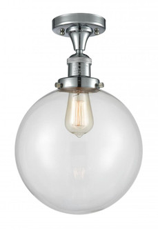 Beacon - 1 Light - 10 inch - Polished Chrome - Semi-Flush Mount (3442|517-1CH-PC-G202-10-LED)