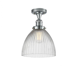 Seneca Falls - 1 Light - 10 inch - Polished Chrome - Semi-Flush Mount (3442|517-1CH-PC-G222-LED)