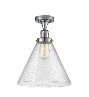Cone - 1 Light - 12 inch - Polished Chrome - Semi-Flush Mount (3442|517-1CH-PC-G44-L)