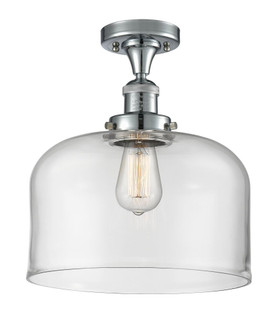 Bell - 1 Light - 12 inch - Polished Chrome - Semi-Flush Mount (3442|517-1CH-PC-G72-L)