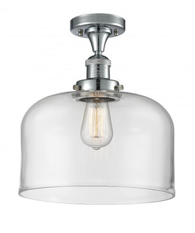 Bell - 1 Light - 12 inch - Polished Chrome - Semi-Flush Mount (3442|517-1CH-PC-G72-L-LED)