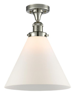 Cone - 1 Light - 12 inch - Polished Nickel - Semi-Flush Mount (3442|517-1CH-PN-G41-L)