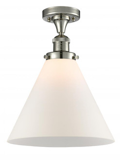 Cone - 1 Light - 12 inch - Polished Nickel - Semi-Flush Mount (3442|517-1CH-PN-G41-L-LED)