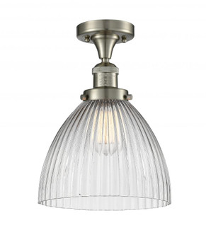 Seneca Falls - 1 Light - 10 inch - Brushed Satin Nickel - Semi-Flush Mount (3442|517-1CH-SN-G222-LED)