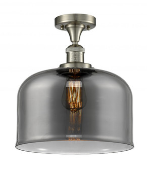 Bell - 1 Light - 12 inch - Brushed Satin Nickel - Semi-Flush Mount (3442|517-1CH-SN-G73-L-LED)