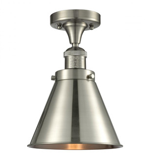 Appalachian - 1 Light - 8 inch - Brushed Satin Nickel - Semi-Flush Mount (3442|517-1CH-SN-M13-SN-LED)