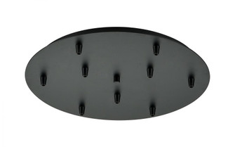 9 Light Round Multi Port Canopy (3442|119-BK)