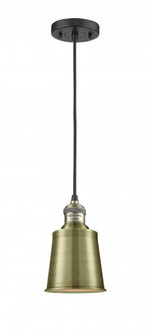 Addison - 1 Light - 5 inch - Black Antique Brass - Cord hung - Mini Pendant (3442|201C-BAB-M9-AB)