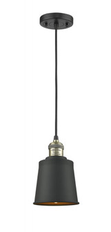 Addison - 1 Light - 5 inch - Black Antique Brass - Cord hung - Mini Pendant (3442|201C-BAB-M9-BK-LED)