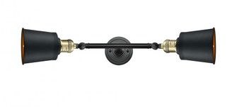 Addison - 2 Light - 5 inch - Black Antique Brass - Adjustable Bath Vanity Light (3442|208L-BAB-M9-BK-LED)