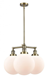 Beacon - 3 Light - 24 inch - Antique Brass - Stem Hung - Chandelier (3442|207-AB-G201-10)
