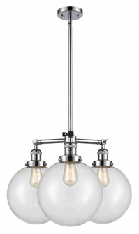 Beacon - 3 Light - 24 inch - Polished Chrome - Stem Hung - Chandelier (3442|207-PC-G202-10)