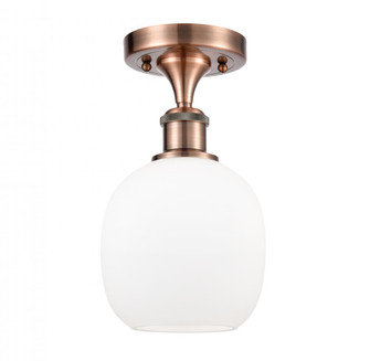 Belfast - 1 Light - 6 inch - Antique Copper - Semi-Flush Mount (3442|516-1C-AC-G101)