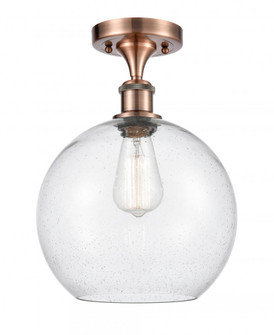 Athens - 1 Light - 10 inch - Antique Copper - Semi-Flush Mount (3442|516-1C-AC-G124-10)
