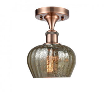 Fenton - 1 Light - 7 inch - Antique Copper - Semi-Flush Mount (3442|516-1C-AC-G96)
