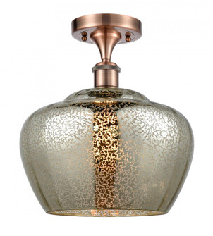 Fenton - 1 Light - 11 inch - Antique Copper - Semi-Flush Mount (3442|516-1C-AC-G96-L-LED)