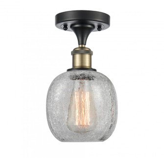 Belfast - 1 Light - 6 inch - Black Antique Brass - Semi-Flush Mount (3442|516-1C-BAB-G105-LED)