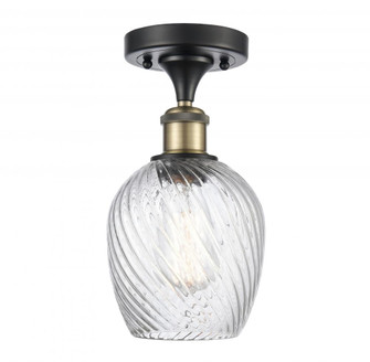 Salina - 1 Light - 6 inch - Black Antique Brass - Semi-Flush Mount (3442|516-1C-BAB-G292)