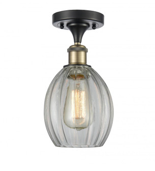 Eaton - 1 Light - 6 inch - Black Antique Brass - Semi-Flush Mount (3442|516-1C-BAB-G82-LED)
