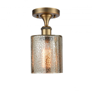 Cobbleskill - 1 Light - 5 inch - Brushed Brass - Semi-Flush Mount (3442|516-1C-BB-G116-LED)