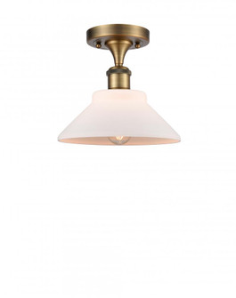 Orwell - 1 Light - 8 inch - Brushed Brass - Semi-Flush Mount (3442|516-1C-BB-G131-LED)
