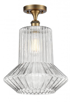 Springwater - 1 Light - 12 inch - Brushed Brass - Semi-Flush Mount (3442|516-1C-BB-G212-LED)