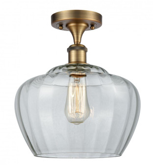 Fenton - 1 Light - 11 inch - Brushed Brass - Semi-Flush Mount (3442|516-1C-BB-G92-L-LED)