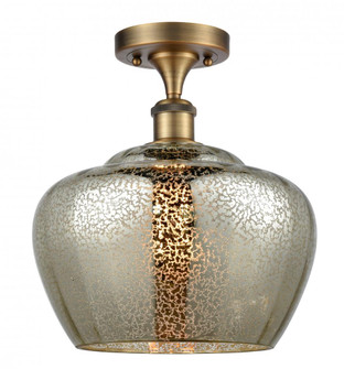 Fenton - 1 Light - 11 inch - Brushed Brass - Semi-Flush Mount (3442|516-1C-BB-G96-L)