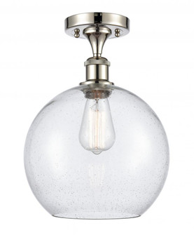 Athens - 1 Light - 10 inch - Polished Nickel - Semi-Flush Mount (3442|516-1C-PN-G124-10)