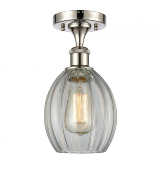 Eaton - 1 Light - 6 inch - Polished Nickel - Semi-Flush Mount (3442|516-1C-PN-G82)