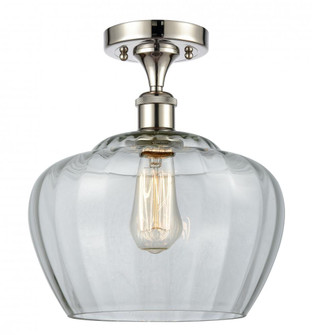 Fenton - 1 Light - 11 inch - Polished Nickel - Semi-Flush Mount (3442|516-1C-PN-G92-L)