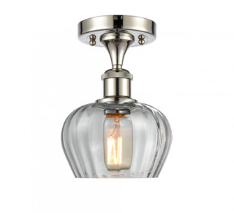 Fenton - 1 Light - 7 inch - Polished Nickel - Semi-Flush Mount (3442|516-1C-PN-G92-LED)