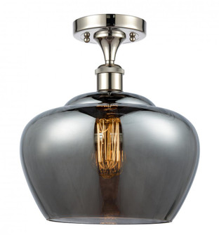 Fenton - 1 Light - 11 inch - Polished Nickel - Semi-Flush Mount (3442|516-1C-PN-G93-L-LED)