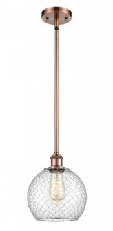 Farmhouse Chicken Wire Mini Pendant (3442|516-1S-AC-G122-8CSN)