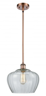 Fenton - 1 Light - 11 inch - Antique Copper - Mini Pendant (3442|516-1S-AC-G92-L-LED)