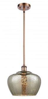 Fenton - 1 Light - 11 inch - Antique Copper - Mini Pendant (3442|516-1S-AC-G96-L-LED)