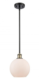 Athens - 1 Light - 8 inch - Black Antique Brass - Mini Pendant (3442|516-1S-BAB-G121-LED)